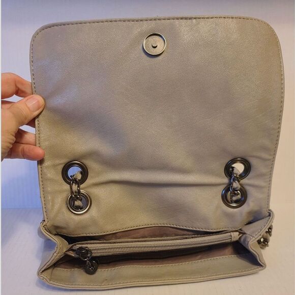 Nine West Sequin Gold and Leather Shoulder Bag - Picture 3 of 6